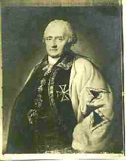 Heinrich Moritz Freiherr von Berlepsch  (1736-1809), Landkomtur der Deutschordensballei in Thringen zu Griffstedt, 30.Erbkmmerer von Hessen.