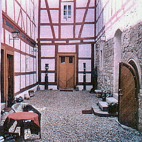 Schlo Grobodungen Innenhof 1997.