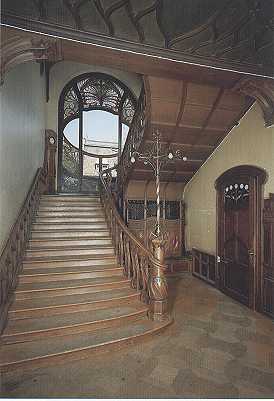 Hans Eduard von Berlepsch-Valendas (1849 - 1921), Treppenaufgang in der Villa Tobler in Zürich