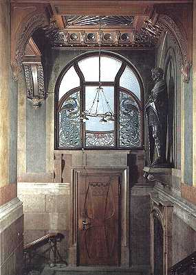 Hans Eduard von Berlepsch-Valendas (1849 - 1921), Treppenaufgang in der Villa Tobler in Zürich