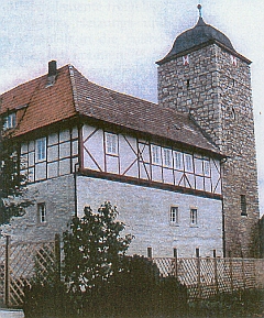 Schloß Großbodungen mit Wartturm 1996.